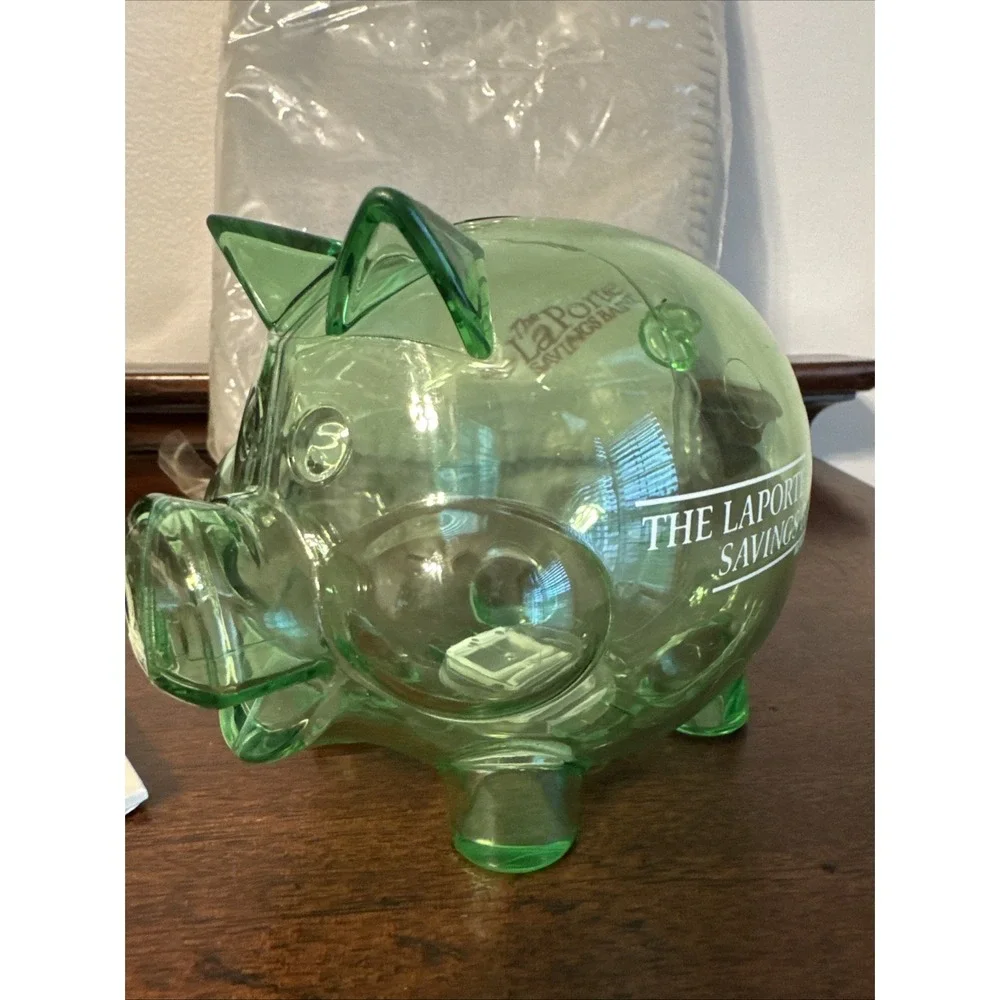 Laporte Savings Bank Indiana Promotional Giveaway Advertising Lot Coin Bank